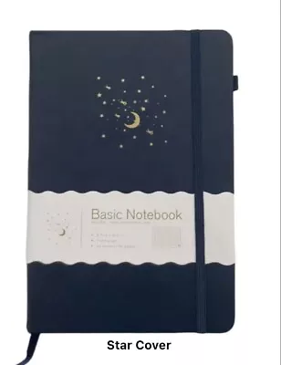 BLUE MOON SERIES - Hardcover Journal Notebook W/ Pen Holder Loop A5 5.7” X 8.3” • $14.99