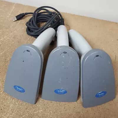 Lot Of 3- PSC QuickScan 2500 QS25-3100 Barcode Scanners (1) USB Wired WORKING • $35