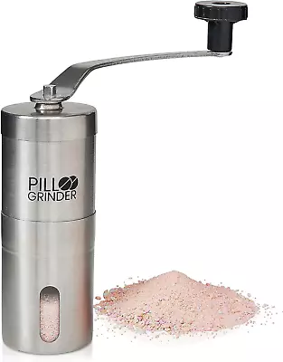 Pill Crusher - Stainless Steel Pill Grinder - Large Capacity Pill Splitter - ... • $31.83