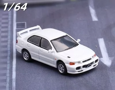 CR JKM 1:64 White JDM Lancer Evolution EVO3 III Racing Sport Model Toy Metal Car • $17.99