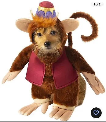 Abu Disney Aladdin Movie Monkey Dress Halloween Pet Dog Cat Costume Small • $20