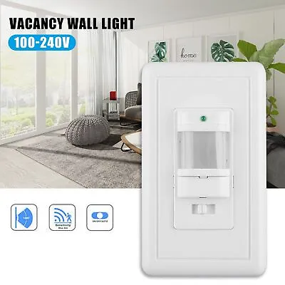 Auto On/Off PIR Infrared Occupancy Vacancy Motion Sensor Light Lamp SwitchPnS4 • $11.97