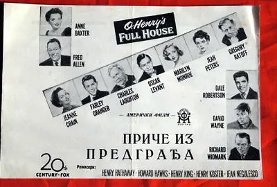 Henry’s Full H. Marilyn Monroe 1952 Exyu Movie Program • $143.91