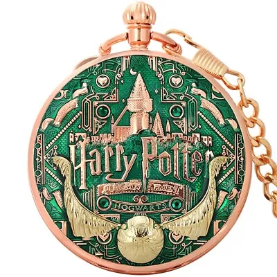 Steampunk Harry Potter Musical Pocket Watch Men Women Fob Chain Music Watches • £15.94