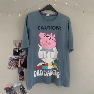 Daddy Pig Dancing Peppa Pig T Shirt Mens  • £11.99