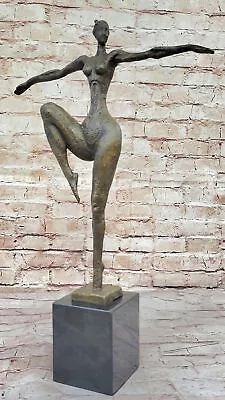 Extra Large Contemporary Office Art: Abstract Bronze Sculpture With Patina • $349.50