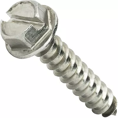 #6 Hex Head Sheet Metal Screws Self Tapping Stainless Steel 18-8 All Lengths • $15.72