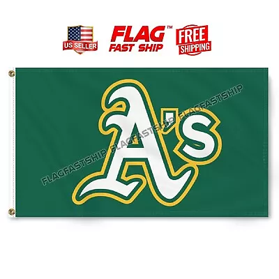 Oakland A's Athletics 3x5 Ft Flag Banner W Grommets MLB Las Vegas FREE Shipping • $12.98