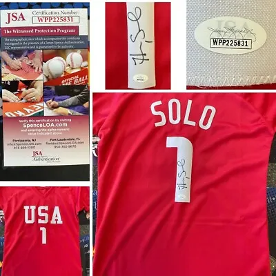£0.81 • Buy HOPE SOLO Team USA Autographed Custom Team USA Jersey JSA Auth.