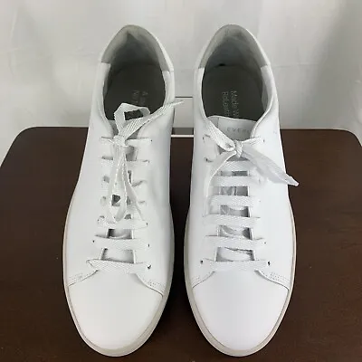 Everlane White The ReLeather® Tennis Shoe Size Female 11.5 Male 9.5 • $35