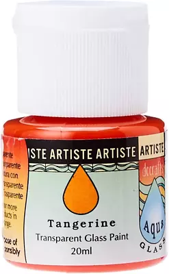 £3.41 • Buy Artiste 20 Ml Aquaglass Transparent Glass Paint, Tangerine