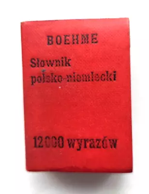 Lilliput Miniature Dictionary Polish-German Vintage 1920's - 30's Leipzig 2  • $15.99