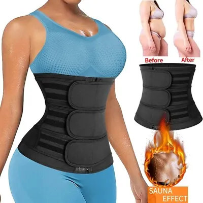 Men Women Waist Trainer Sauna Sweat Weight Loss Body Shaper Slimming Belt Girdle • $18.80