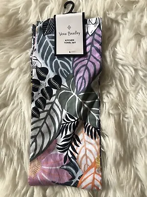 Vera Bradley Kitchen Towel Set Palm Floral *ONE Towel. New With Tags. A1 • $9.99