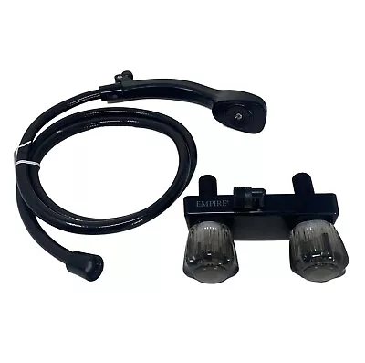 $19.95 • Buy RV 4  Shower Valve 90 Degree Vacuum Breaker 60  Hose Smoked Handles Black
