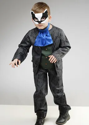 £33.49 • Buy Childrens Size Mr Badger Costume With Mask