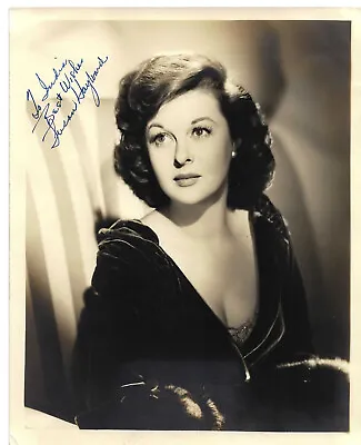 ORIGINAL AUTOGRAPH Susan Hayward On 8” X 10” Signed Vintage Photograph • $124.95