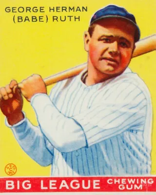 Babe Ruth Baseball Card - You Pick - Insert Rookie Goudey Leaf Topps 1933 1948 • $2.99
