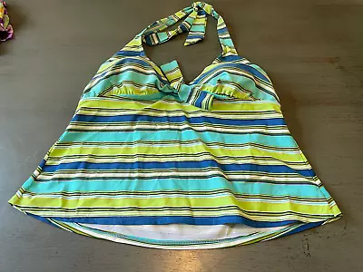 Colorful Striped MOSSIMO   Swimsuit Top Tankini Size  Plus 20W • $7.99