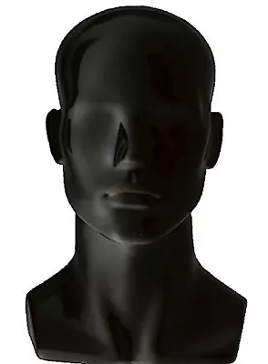 Only Hangers Male Gloss Black Mannequin Head • $55.51