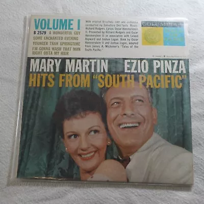 Mary Martin Ezio Pinza Hits From South Pacific Columbia 2579 Record Album Vinyl • $3.18