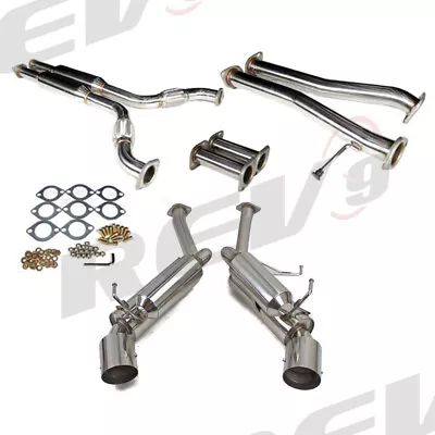  Rev9 Fits 350z Z33/g35 Coupe Full Stainless Steel Catback Exhaust System Set • $420