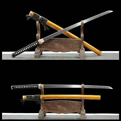 Handmade TAMAHAGANE Steel Blade Japanese Samurai Sword Full Tang Sharp  Katana • $1755.84