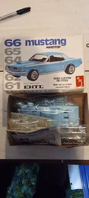 AMT 1966 Ford Mustang Hard Top 1/25 Scale Model Car Kit MIB 1985 • $35