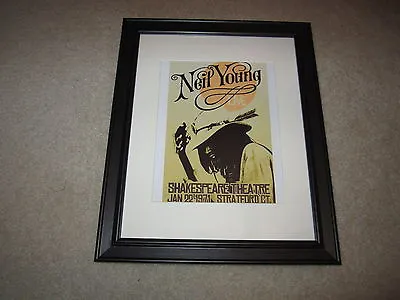 $42.99 • Buy Framed Neil Young Concert Poster,1971, Stratford Ct, Pre Harvest Tour 14  X 17 
