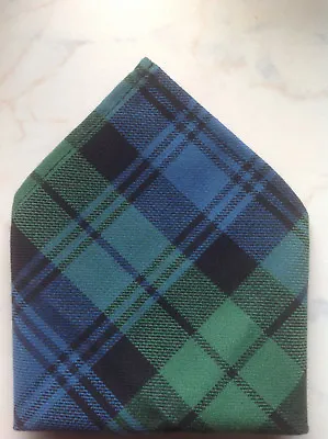 *NEW* Gents Mens Tartan Pocket Square Handkerchief Hankie - Various Tartans • £4.50