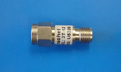 Weinschel 3T-12 Fixed Attenuator 12dB DC-12.4GHz 2W SMA • $13.99