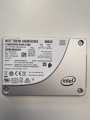 Intel DC S4500 Series 960GB SSD 2.5 Inch SSD SSDSC2KB960G7 - Tested • £60