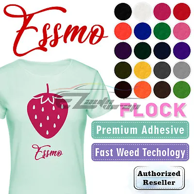 Essmo™ Flock Heat Transfer Vinyl HTV T-Shirt 20  Iron On Heat Press Easy To Weed • $12.98