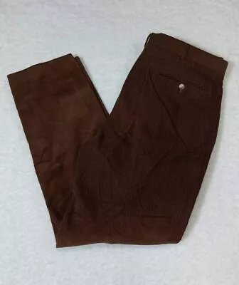 Vintage Jos. A. Bank Mens Brown Front Snap Pocket Corduroy Pants Size 38x30 VTG  • $31.50