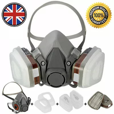 Reusable Half FacepieceSafety Dust Face CoverFull Face Smells/Fumes/Sawdust UK • £10.99