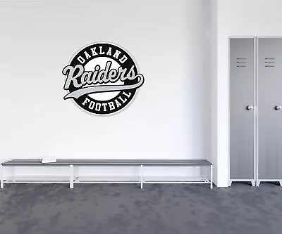 Oakland Raiders NFL Football Sport Logo Sticker Wall Decor 22'' X 22'' • $19.80