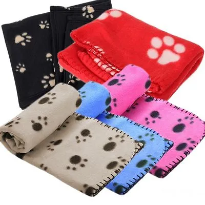 £2.95 • Buy Brand New Warm Soft Fleece Pet Blanket Dog Puppy Bed Travel Basket Car Bedding