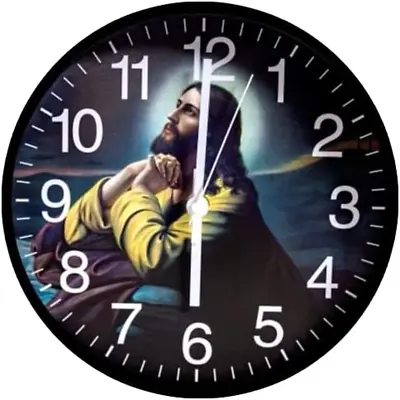 The Prayer Clock 10  Black Clear Crisp Audio The Perfect Gift Christmas Easter • $35.99