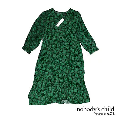 £14.99 • Buy Nobody's Child Ditsy Floral Selena Long Sleeve Midi Dress Size UK 18