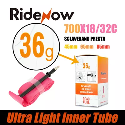 RideNow Ultralight 36g TPU Bike Inner Tube Presta 700C Road Bicycle Tire • $9.90
