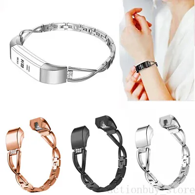 $6.99 • Buy Replacement Metal Bangle Alloy Bracelet Wrist Watch Band Strap Fr Fitbit Alta HR