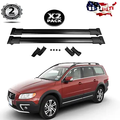 For Volvo XC 70 SUV 2003-2016 Roof Racks Cross Bars Luggage Carrier (BLACK) • $89.99