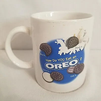£9.51 • Buy Oreo Cookie Coffee Milk Tea Mug Cup “How Do You Eat An Oreo?” Nabisco Dunk It 4 