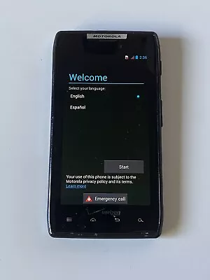 Motorola Droid Razr XT912 Black 4.3  LCD Display 16GB Verizon Android Smartphone • $23.47