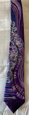 Jerry Garcia Tie Snail Garden Collection Sixty One Purple 3 1/4  By 63 1/2  • $1.99