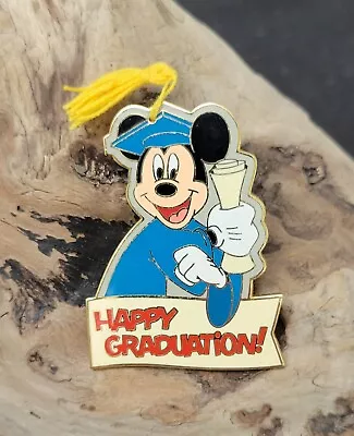 $14.95 • Buy Disney Mickey Mouse “Happy Graduation” Pin With Real Tassle 2005 HTF