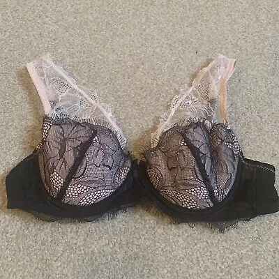 Mimi Holliday By Damaris Pink Lace Padded Bra 34C • $31.13