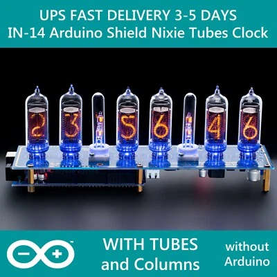£137.86 • Buy IN-14 Shield NCS314 Arduino Nixie Clock [TUBES COLUMNS] FAST DELIVERY 3-5 Days