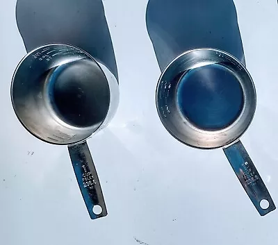 2 Foley  1-Cup Measuring Cups Stainless Steel • $12