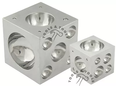 Pro Quality 3  X 3  Solid Steel Doming Dapping Block Metal Shaping Bead Jewelry • £29.99